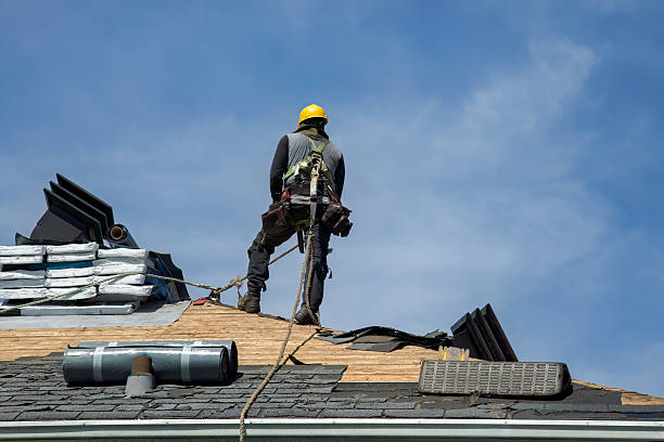 Professional Flat Roof Repair technician working in Blue Ridge, VA
